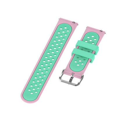 22mm Bi-color Silicone Watch Band for Samsung S3/S4/Galaxy Watch 46mm