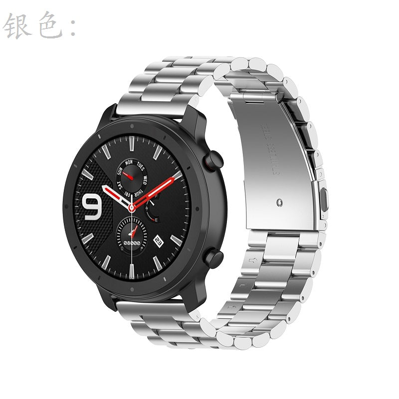 22mm Stainless Steel with Butterfly Buckle 3-bead Watch Band for Huawei Honor Magic Watch 2 46mm/Honor Magic/Honor Magic Dream