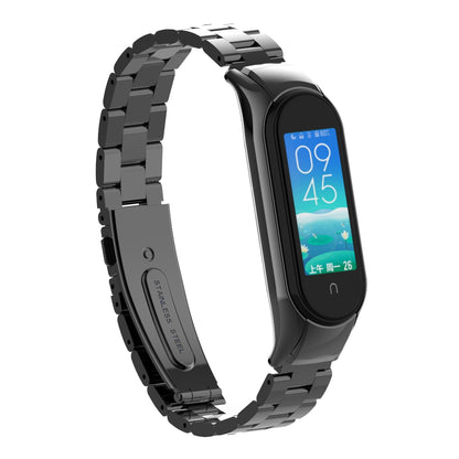 Three Beads Stainless Steel Watch Strap Replacement Band for Xiaomi Mi Band 5