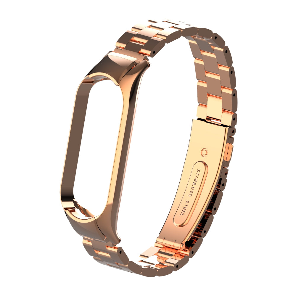 Three Beads Stainless Steel Watch Strap Replacement Band for Xiaomi Mi Band 5