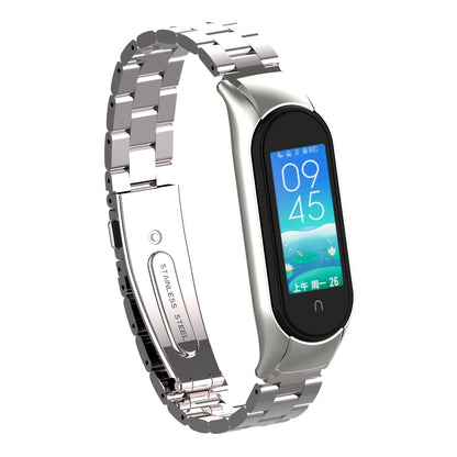 Three Beads Stainless Steel Watch Strap Replacement Band for Xiaomi Mi Band 5