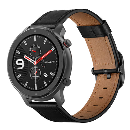 22mm Cowhide Leather Watch Band (DS Style) for Huami Amazfit GTR 47mm