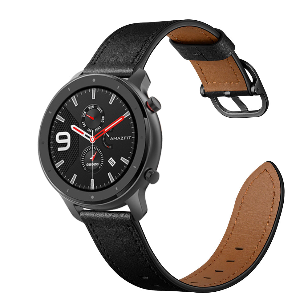 22mm Cowhide Leather Watch Band (DS Style) for Huami Amazfit GTR 47mm