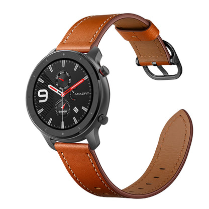 22mm Cowhide Leather Watch Band (DS Style) for Huami Amazfit GTR 47mm