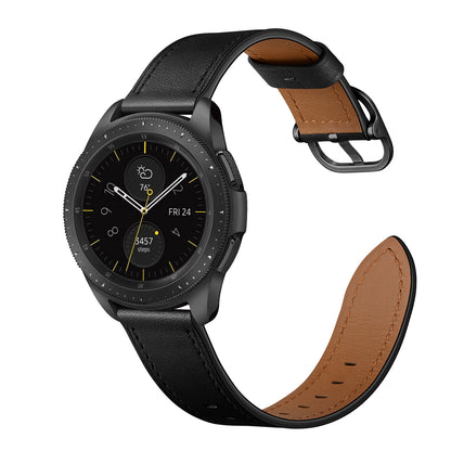 22mm Cowhide Leather (DS Style) Watch Strap for Samsung Galaxy Watch3 45mm / Galaxy Watch 46mm