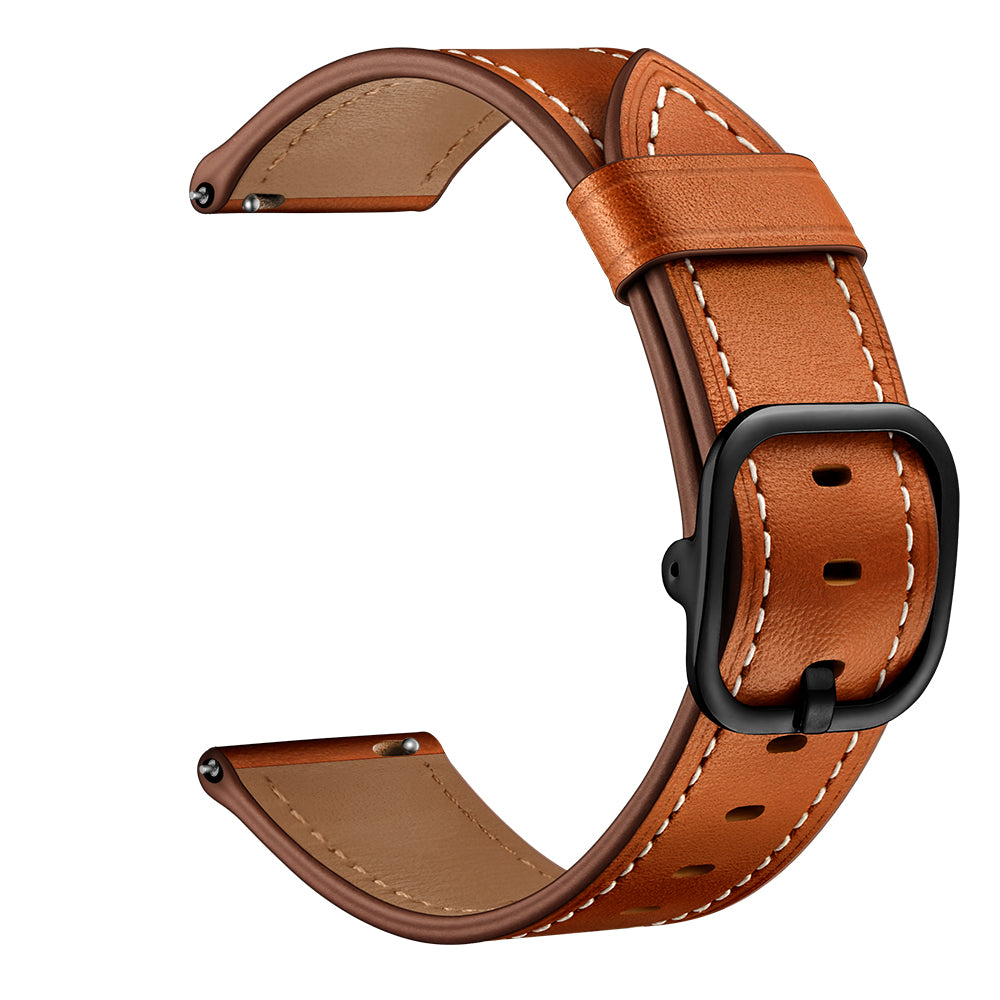 22mm Cowhide Leather (DS Style) Watch Strap for Samsung Galaxy Watch3 45mm / Galaxy Watch 46mm