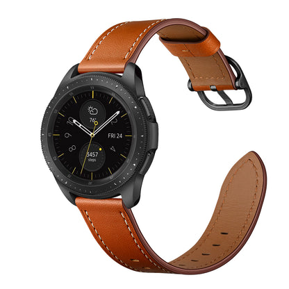 22mm Cowhide Leather (DS Style) Watch Strap for Samsung Galaxy Watch3 45mm / Galaxy Watch 46mm