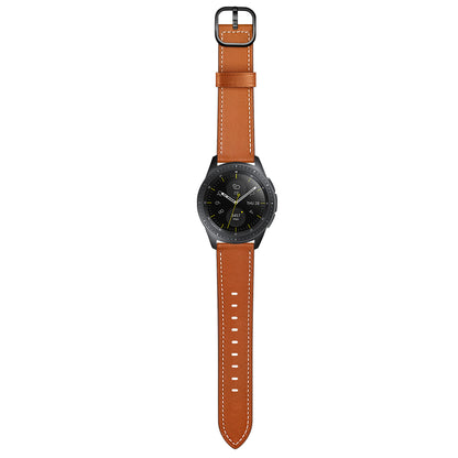 22mm Cowhide Leather (DS Style) Watch Strap for Samsung Galaxy Watch3 45mm / Galaxy Watch 46mm