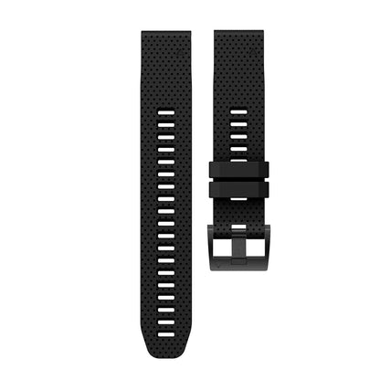 With Black Triangle Buckle Silicone Watch Strap for Garmin Fenix 5S