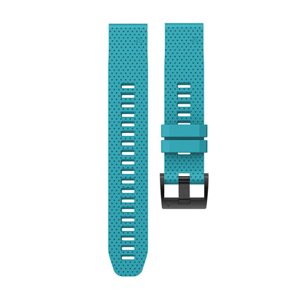 With Black Triangle Buckle Silicone Watch Strap for Garmin Fenix 5S