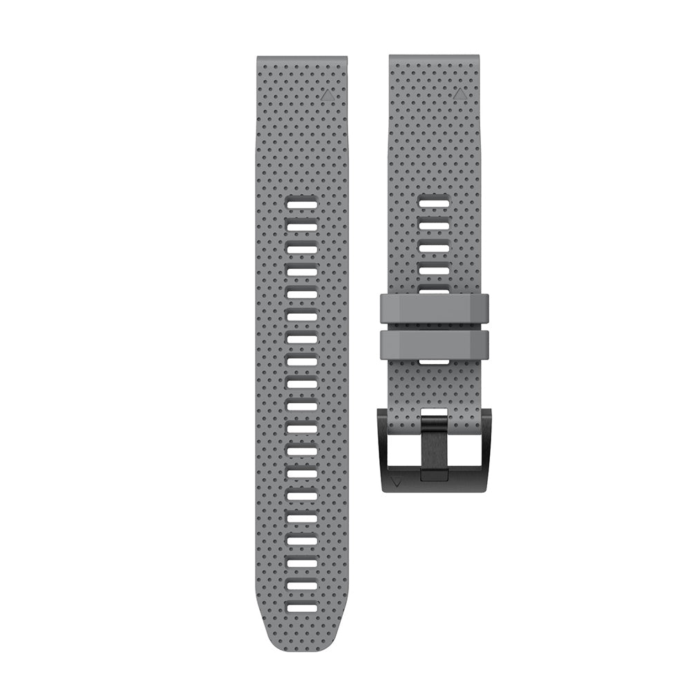 With Black Triangle Buckle Silicone Watch Strap for Garmin Fenix 5S