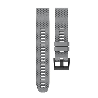 With Black Triangle Buckle Silicone Watch Strap for Garmin Fenix 5S