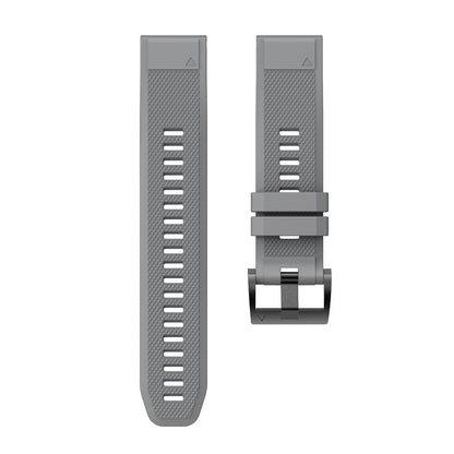 Silicone Watch Band for Garmin Fenix 5 Adjustable Smart Watch Strap with Black Triangle Buckle