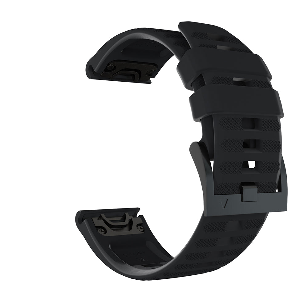 26mm Silicone Watch Strap for Garmin Fenix 7X/6X GPS/ 6X Pro Smart Watch Band Replacement