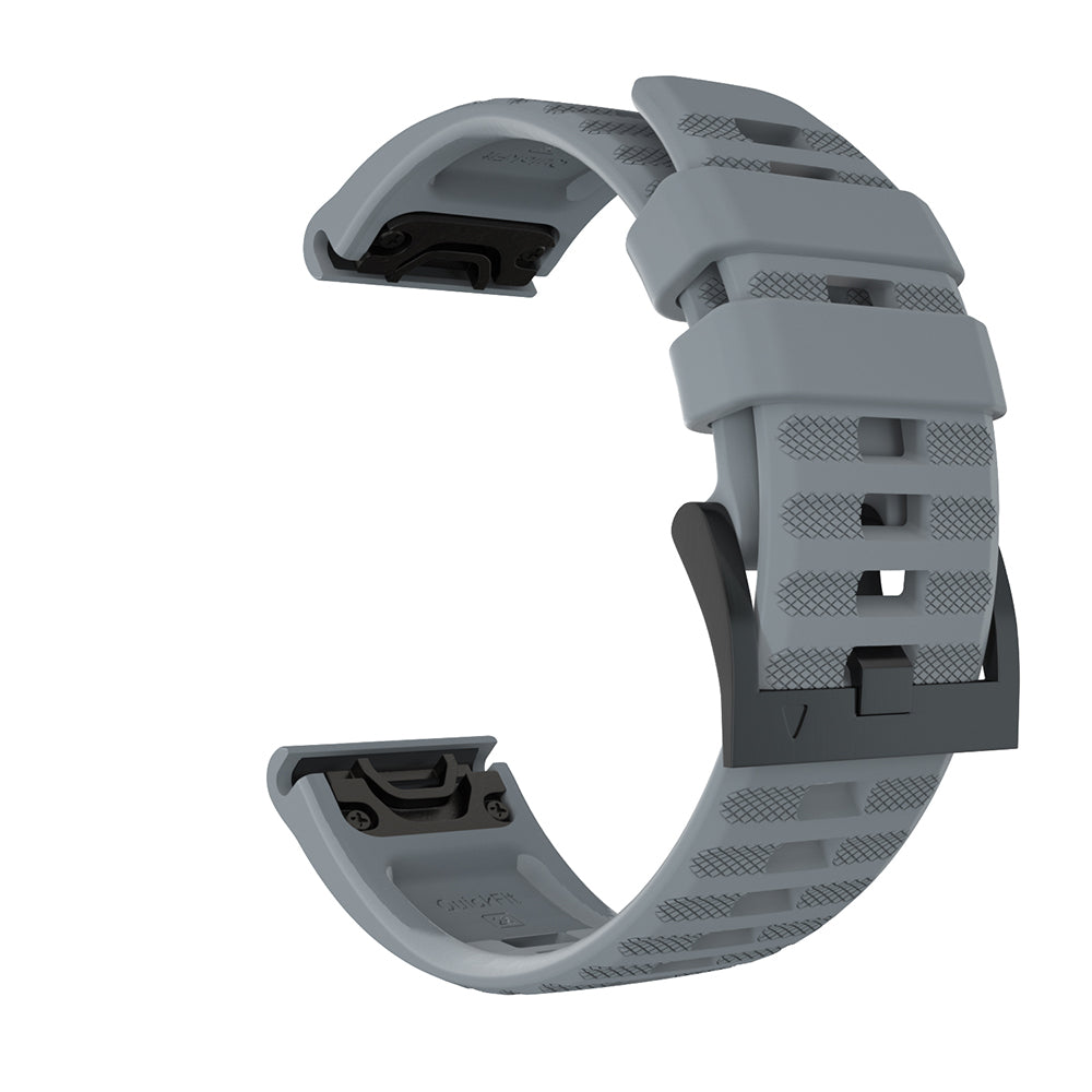 26mm Silicone Watch Strap for Garmin Fenix 7X/6X GPS/ 6X Pro Smart Watch Band Replacement