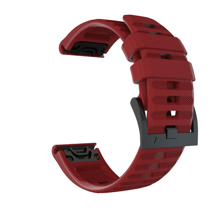 26mm Silicone Watch Strap for Garmin Fenix 7X/6X GPS/ 6X Pro Smart Watch Band Replacement