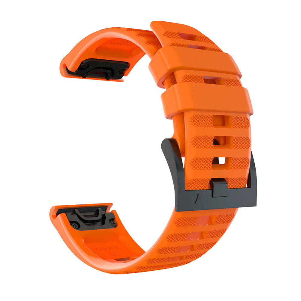 26mm Silicone Watch Strap for Garmin Fenix 7X/6X GPS/ 6X Pro Smart Watch Band Replacement