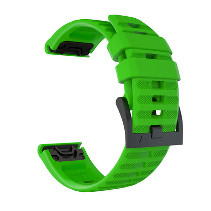 26mm Silicone Watch Strap for Garmin Fenix 7X/6X GPS/ 6X Pro Smart Watch Band Replacement