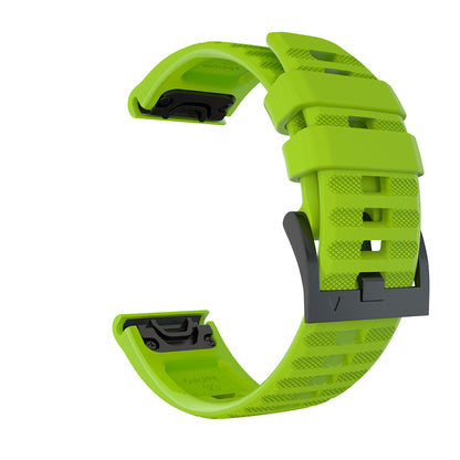 26mm Silicone Watch Strap for Garmin Fenix 7X/6X GPS/ 6X Pro Smart Watch Band Replacement