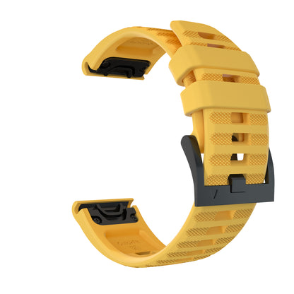 26mm Silicone Watch Strap for Garmin Fenix 7X/6X GPS/ 6X Pro Smart Watch Band Replacement