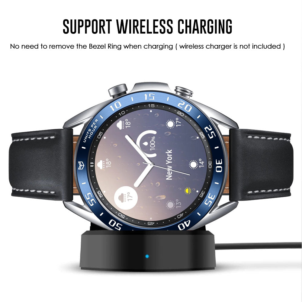 Anti Scratch Metal Smartwatch Dial Bezel Ring [A Type] for Samsung Galaxy Watch3 41mm