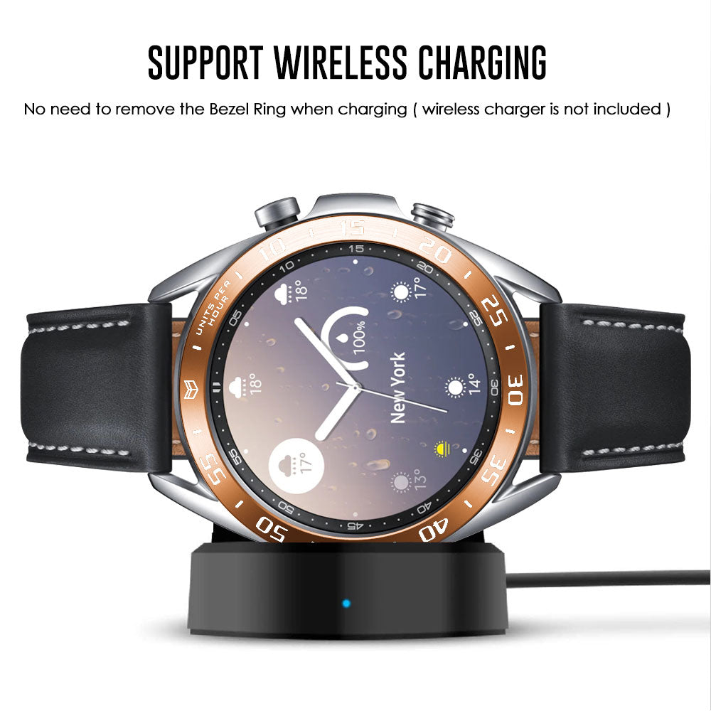 Anti Scratch Metal Smartwatch Dial Bezel Ring [A Type] for Samsung Galaxy Watch3 41mm