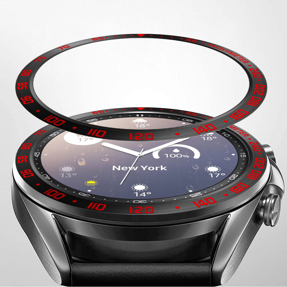 Anti Scratch Metal Smartwatch Dial Bezel Ring [E Type] for Samsung Galaxy Watch3 41mm