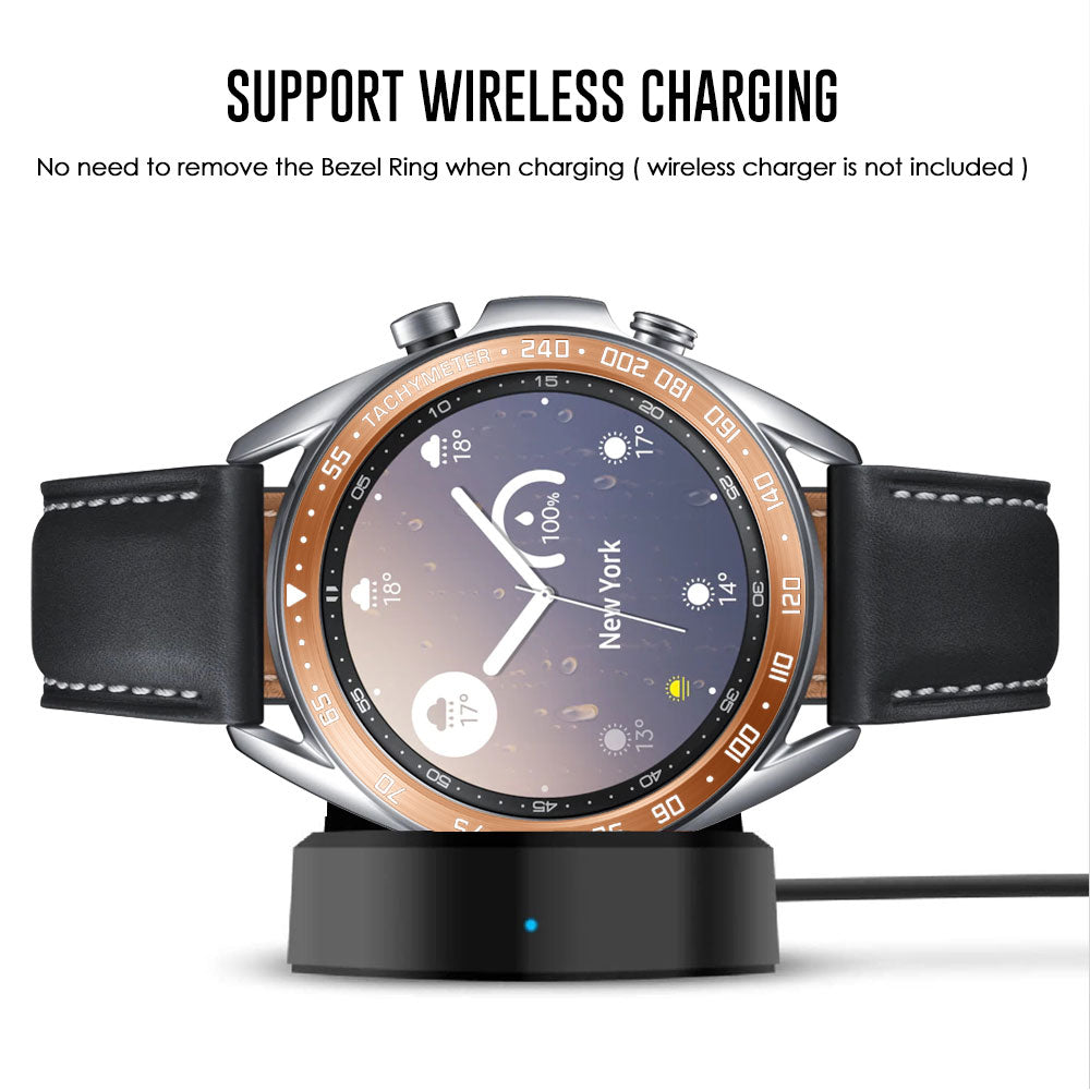 Anti Scratch Metal Smartwatch Dial Bezel Ring [E Type] for Samsung Galaxy Watch3 41mm