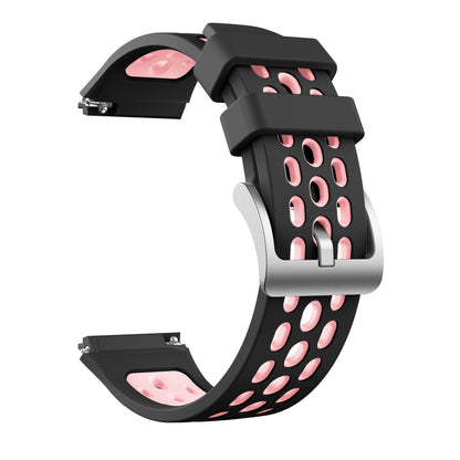 Bi-color Silicone Smart Watch Strap Adjustable Watchband for Huawei Watch GT 2e