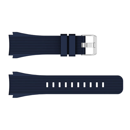 Pinstriped Silicone Smart Watch Band for Samsung Galaxy Watch3 45mm