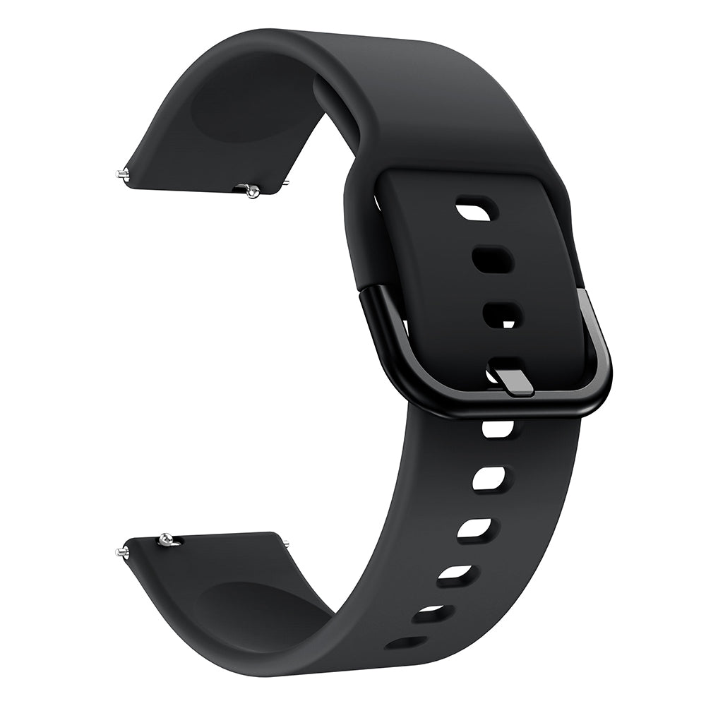 Silicone Smart Watch Band Adjustable Wrist Strap with Metal Buckle for Samsung Galaxy Watch3 41mm