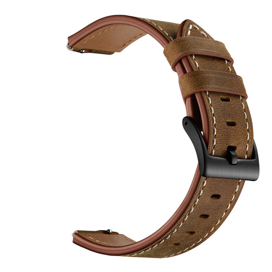 16mm Top Layer Cowhide Leather Watch Band Strap for Huawei TalkBand B3/B6