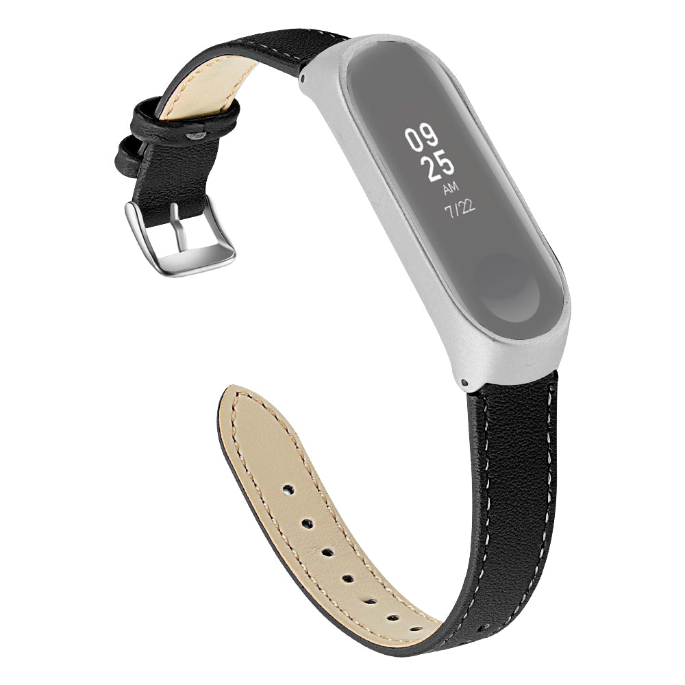 Quality Genuine Leather Watch Band Replacement for Xiaomi Mi Band 5