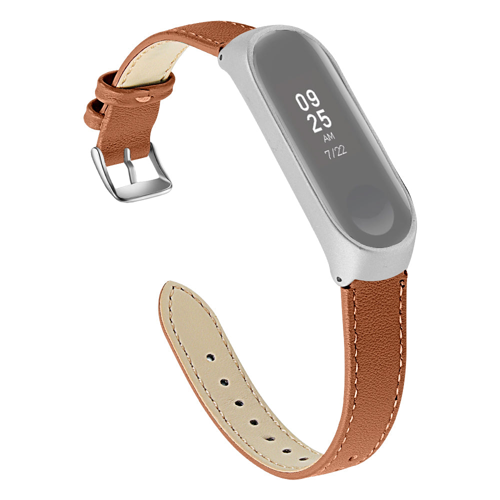 Quality Genuine Leather Watch Band Replacement for Xiaomi Mi Band 5