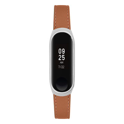 Quality Genuine Leather Watch Band Replacement for Xiaomi Mi Band 5