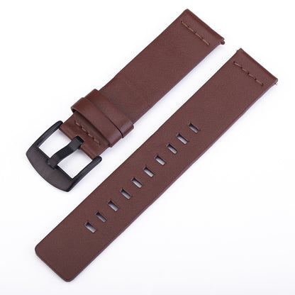 24mm Genuine Leather Watch Replacement Strap for Sony Smartwatch 2 SW2/Suunto Traverse/Seiko SUN059 etc.