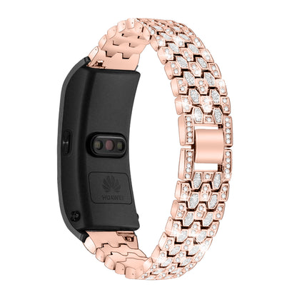 Metal Smart Watch Band for Huawei TalkBand B5 Rhinestone Decor