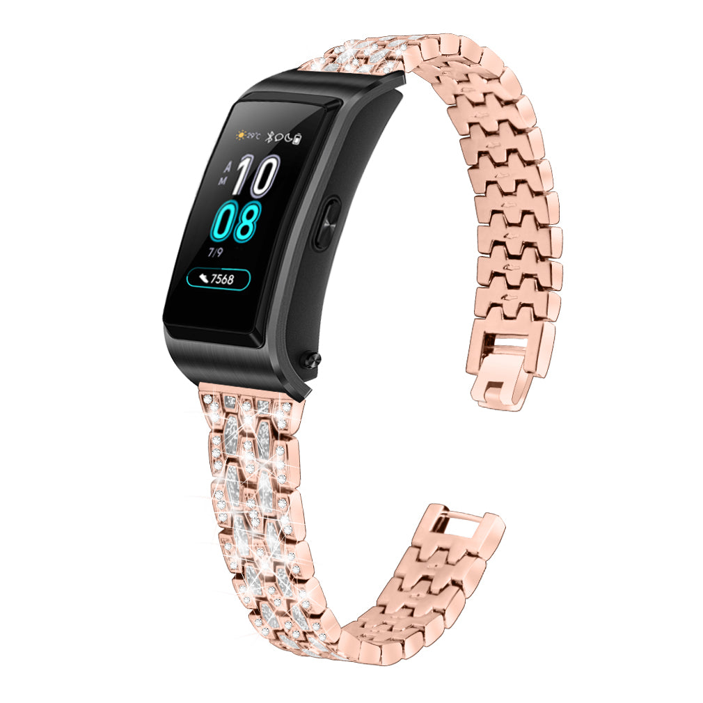 Metal Smart Watch Band for Huawei TalkBand B5 Rhinestone Decor