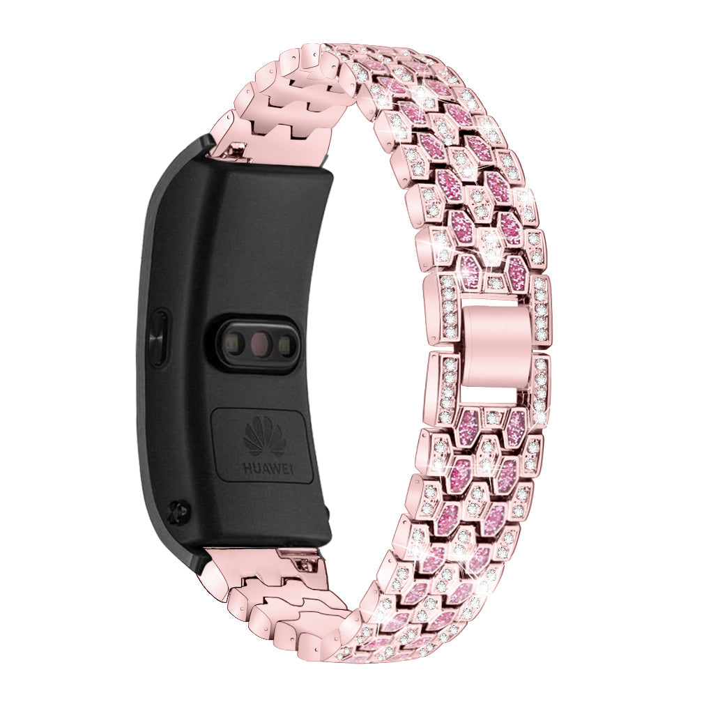 Metal Smart Watch Band for Huawei TalkBand B5 Rhinestone Decor