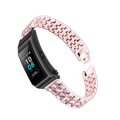 Metal Smart Watch Band for Huawei TalkBand B5 Rhinestone Decor