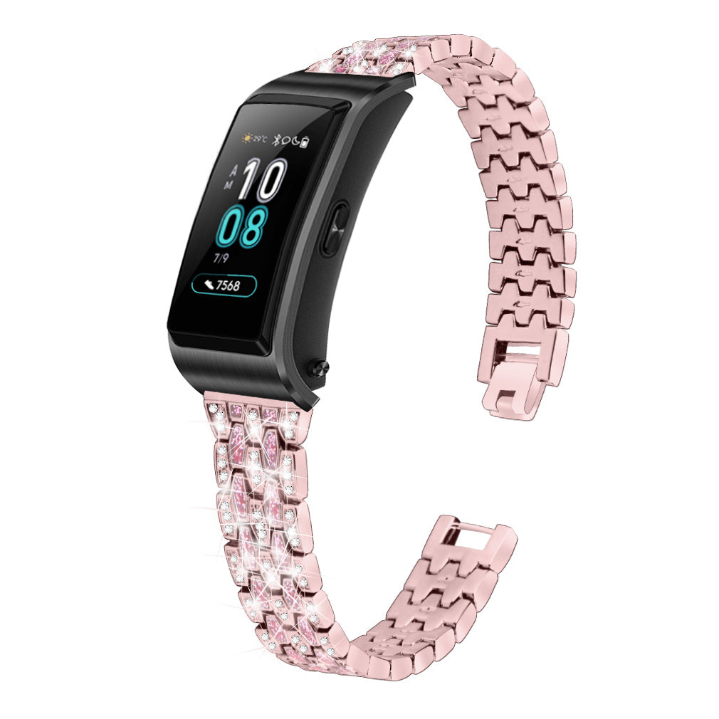 Metal Smart Watch Band for Huawei TalkBand B5 Rhinestone Decor