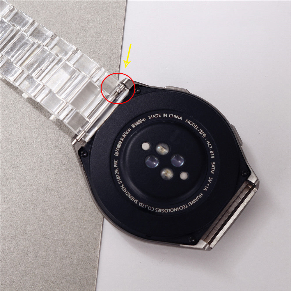 22mm Acrylic Watch Band for Samsung Galaxy Watch 46mm/Gear S3/Huawei Watch GT 2 46mm