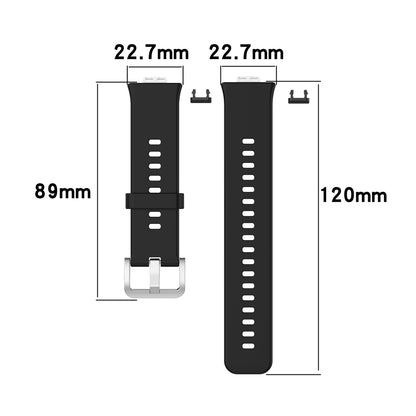 Metal Buckle Soft Silicone Watch Band Strap Replacement for Huawei Watch Fit 2020