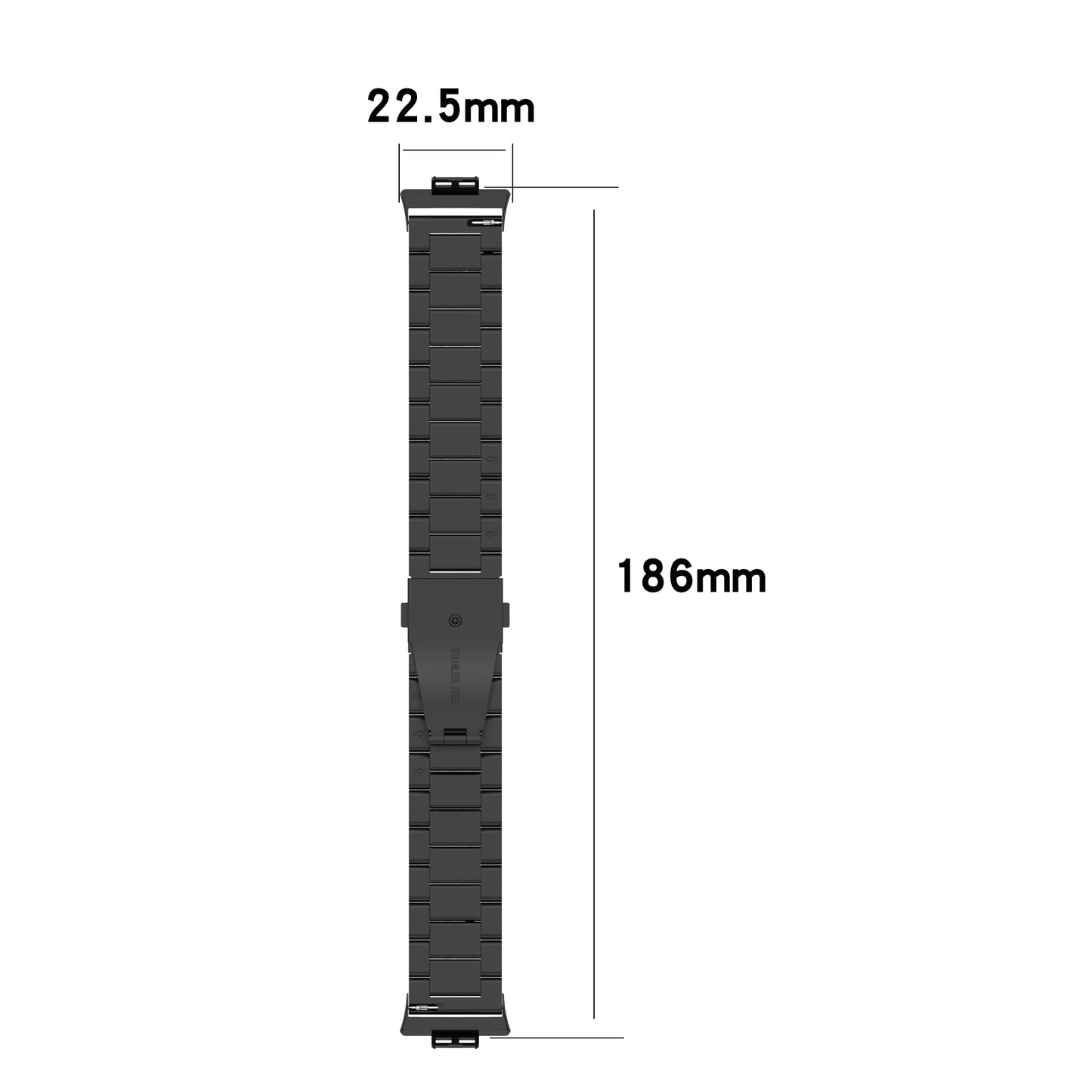 For Huawei Watch Fit TIA-B09/TIA-B19 Stainless Steel Watch Band Replacement Wrist Strap