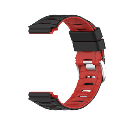 Two-tone Soft Silicone Wristband Watch Strap for Garmin Forerunner 920XT