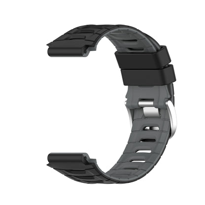 Two-tone Soft Silicone Wristband Watch Strap for Garmin Forerunner 920XT