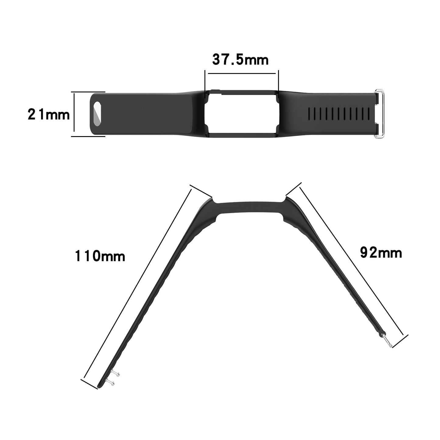 Soft Silicone Watch Band Replacement for POLAR A360 A370 Smart Watch