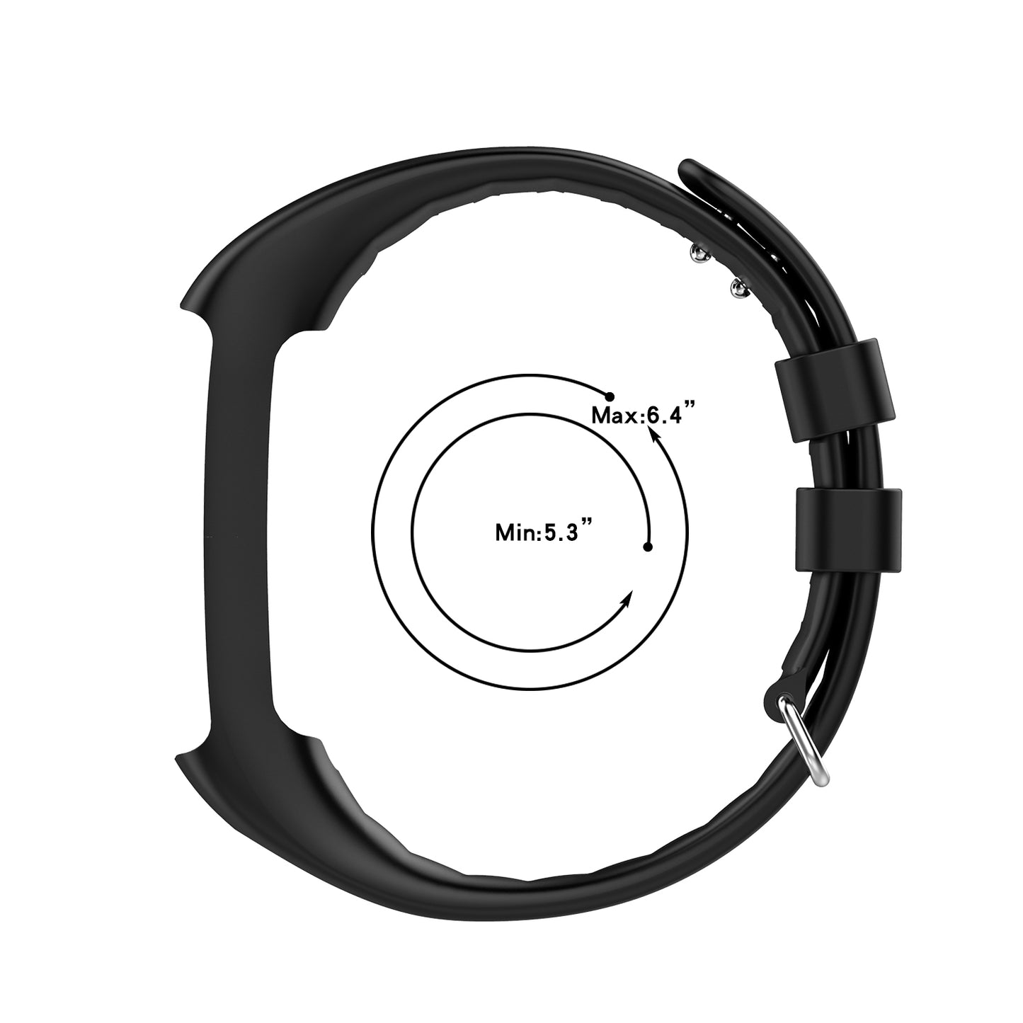 Soft Silicone Watch Band Replacement for POLAR A360 A370 Smart Watch