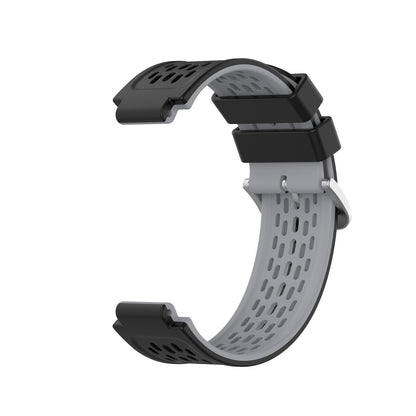 24MM Dual-layer Soft Silicone Watch Band Strap Replacement for Garmin Forerunner220 230 235 620 630 735