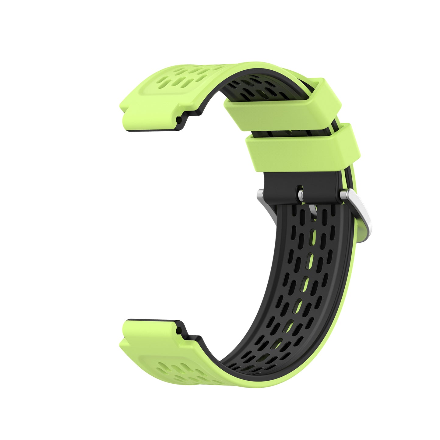 24MM Dual-layer Soft Silicone Watch Band Strap Replacement for Garmin Forerunner220 230 235 620 630 735